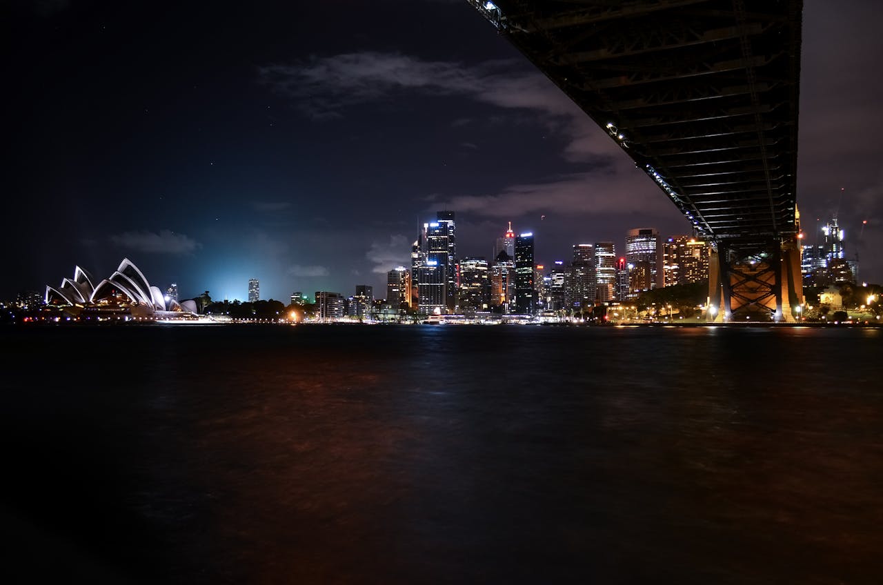 Low-angle Photography of Lighted City Landscape